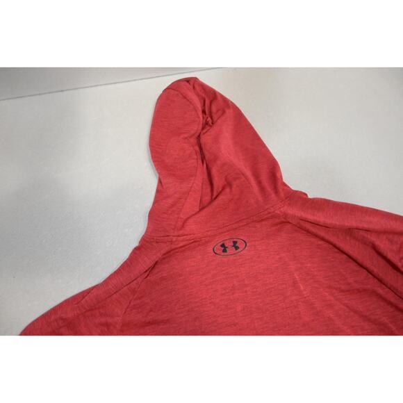 Under Armour Hoodie Red Thin Pull Over Athletic Sweatshirt Mens Sz 2XL XXL - Picture 10 of 10